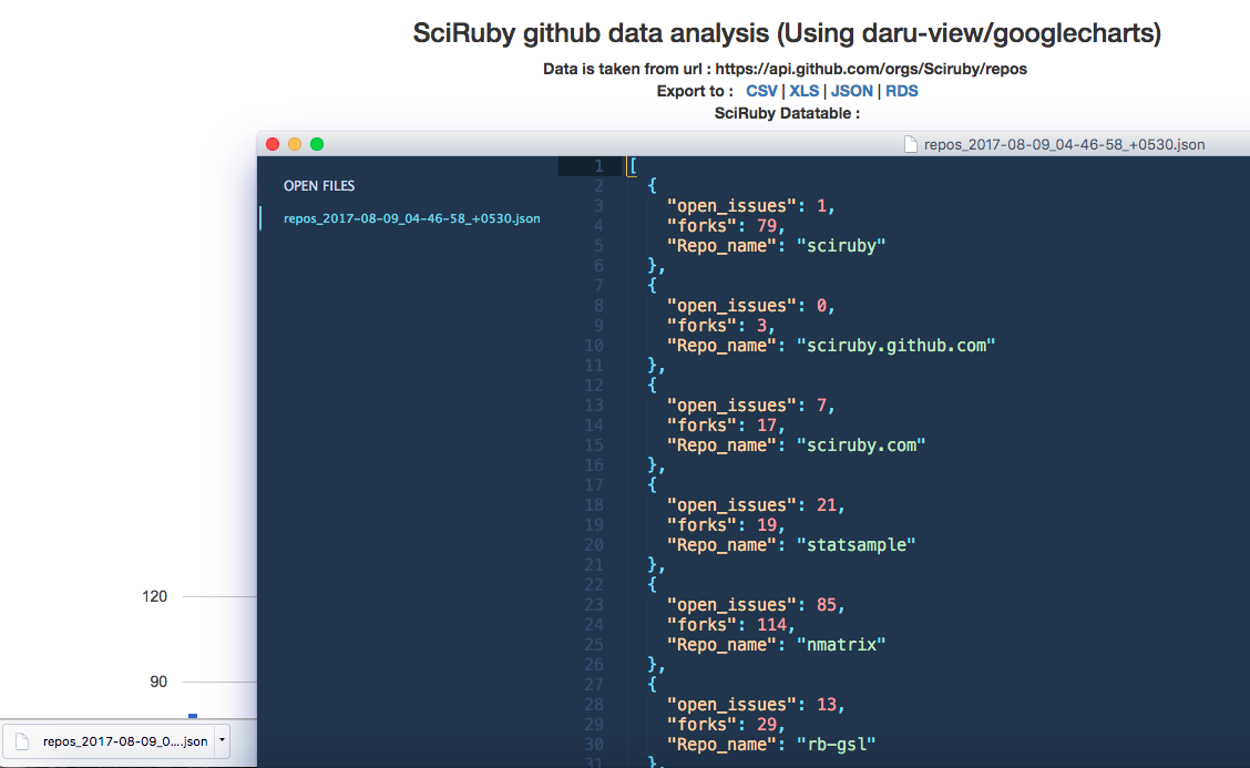 Export as JSON image